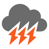 starkes Gewitter